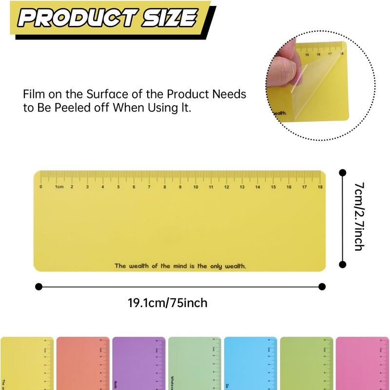 Winfox Yellow Dyslexia Tools for Kids, 10-Piece Guided Reading Strips, Colored Overlay Highlighters, Reading Tracking Rulers for Visual Stress, ADHD, Irlens Syndrome - Image 2